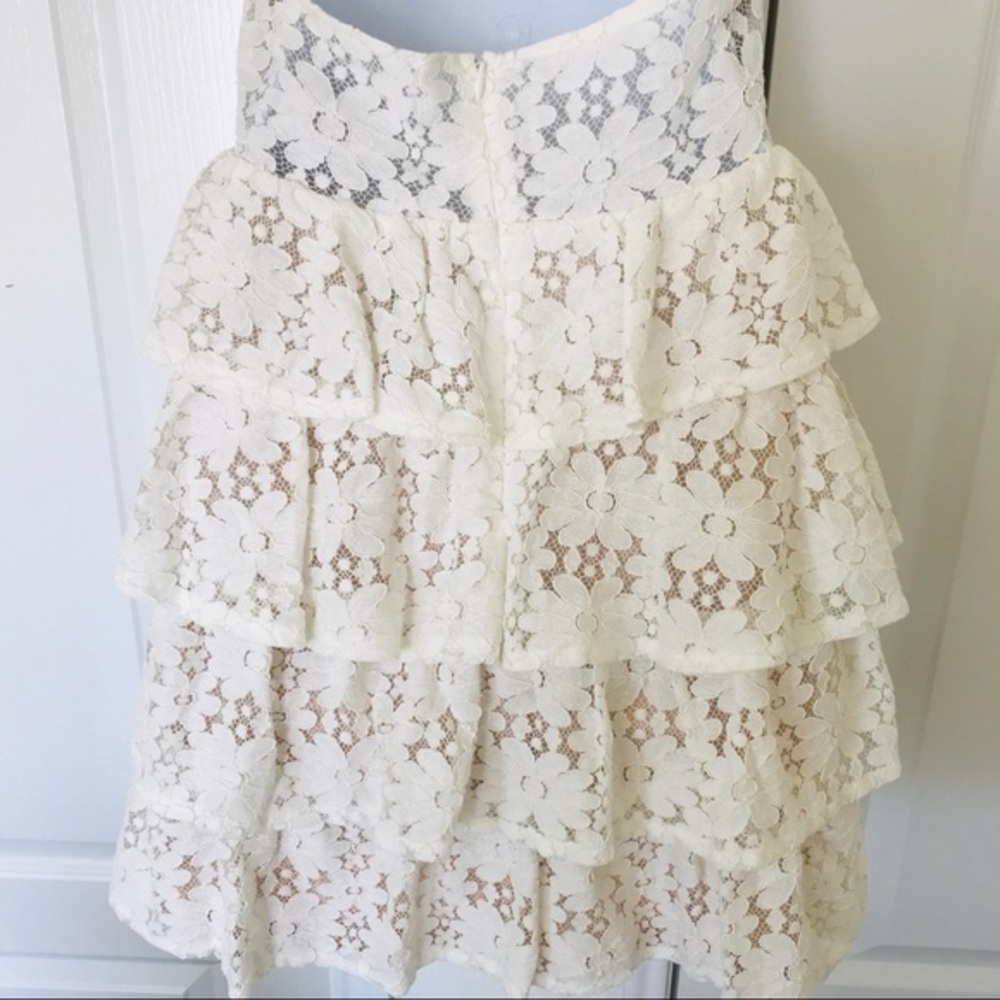 NWT VICI To Be‎ Loved dress Tiered Lace Halter size L - Picture 10 of 12
